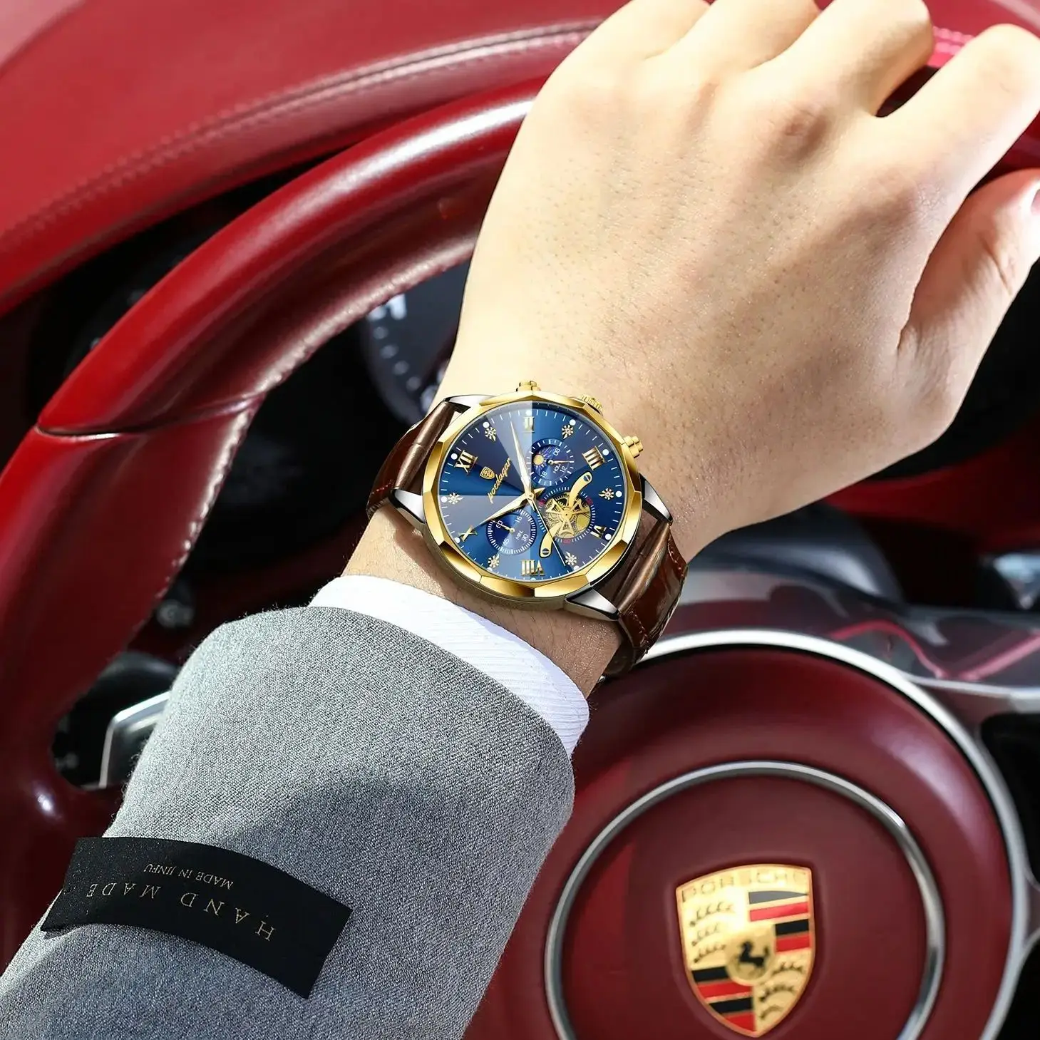 poedagar militaire luxe hommes montre bracelet quartz étanche lumineux chronographe en cuir homme montre sport hommes montres mâle reloj poedagar militaire luxe hommes montre bracelet quartz étanche lumineux chronographe en cuir homme montre sport hommes montres mâle reloj